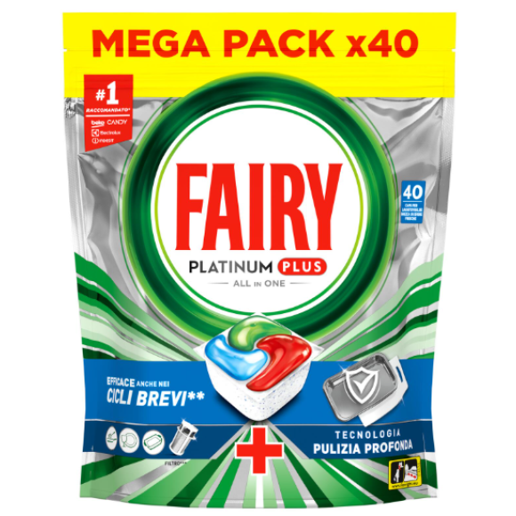 FAIRY PLATINUM PLUS CAPS 40 BLUE
