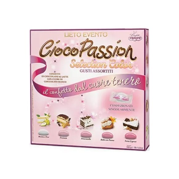 CONFETTI CRISPO - LIETO EVENTO CIOCO PASSION ROSA - 500GR