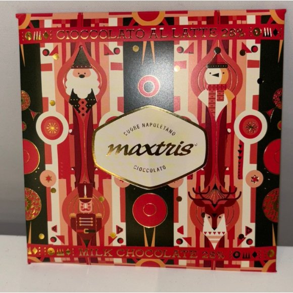 MAXTRIS  TAVOLETTA IN TEMA NATALIZIO AL CIOCCOLATO  - 70GR