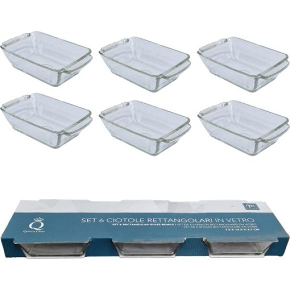 SET 6 CIOTOLE IN VETRO 21592