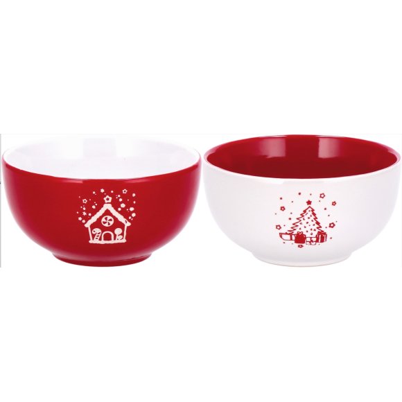 NATALE-CIOTOLA IN CERAMICA - COLORI ASSORTITI