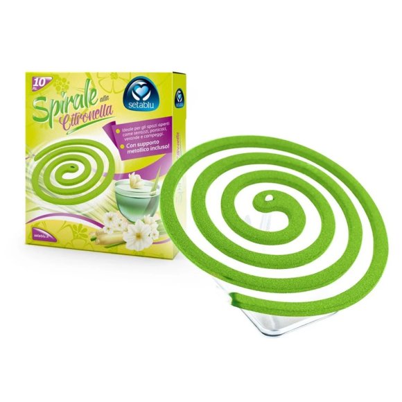 SPIRALI CITRONELLA 10 PEZZI