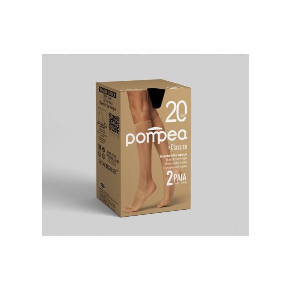 POMPEA GAMBALETTO DONNA 2 PEZZI 20 DEN - AMBRATO
