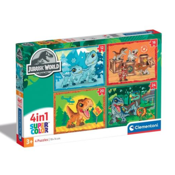 PUZZLE 4IN1 JURASSIC WORLD 21521