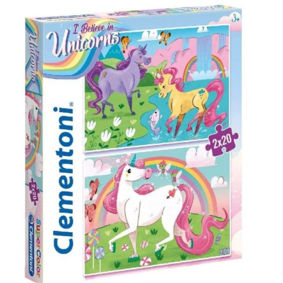 PUZZLE 2X20 UNICORN 24754