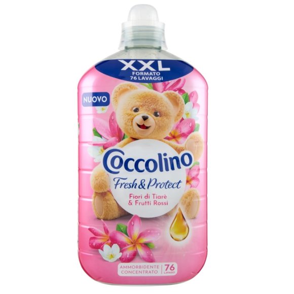 COCCOLINO AMMORBIDENTE CONCENTRATO TIARE&FRUTTI ROSSI 76 LAVAGGI - 1750 ML