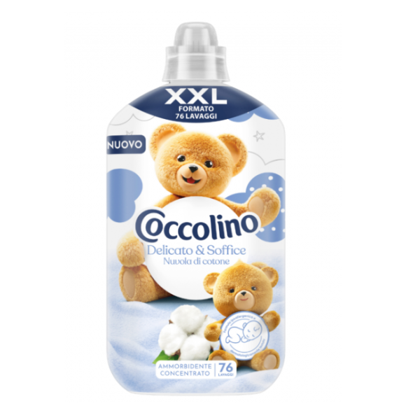 COCCOLINO AMMORBIDENTE CONCENTRATO DELICATO E SOFFICE NUVOLA DI COTONE 1750ML-76LAV