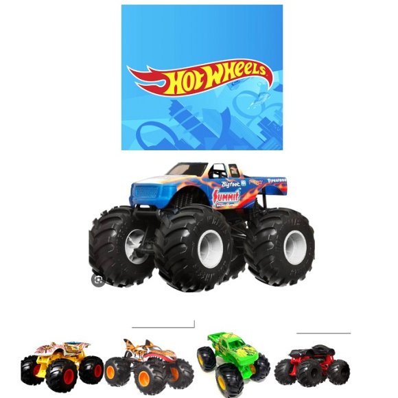 HOTWHELLS - 1:24 MONSTER TRUCK