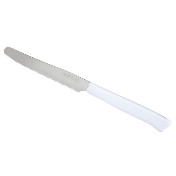 Marietti Coltello Da Tavola Dentato Bianco 11 cm - 6 Pezzi