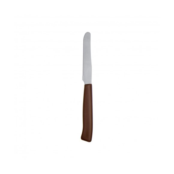 Marietti Coltello Da Tavola Dentato Marrone 11 cm - 6 Pezzi