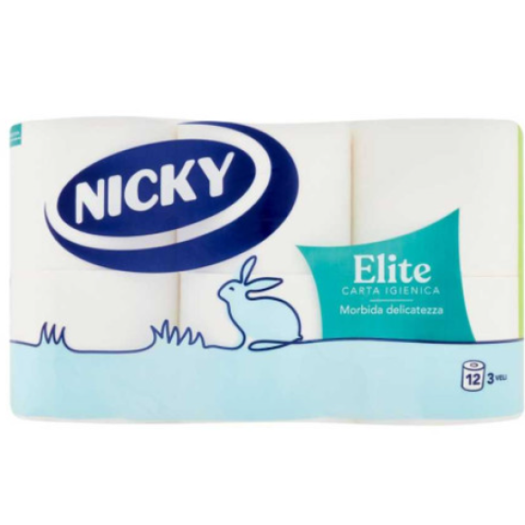 Nicky Carta Igienica Elite 12 Rotoli