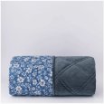 RIVIERA - COPERTA MATRIMONIALE IN VELLUTO "CONSIGLIA" - BLU