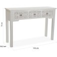 CONSOLLE DA INGRESSO CON TRE CASSETTI