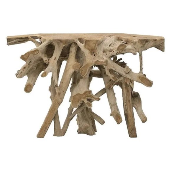CONSOLLE IN LEGNO SOLIDO NATURALE