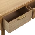 CONSOLLE 3 CASSETTI RATTAN