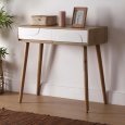 ​​​​​​​Consolle In Legno Da Ingresso 2 Cassetti 