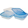 CONTENITORI QUADRATI IN PLASTICA - 3 PEZZI