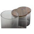 SET 3 BARATTOLI BOROSILICATO CON COPERCHIO
