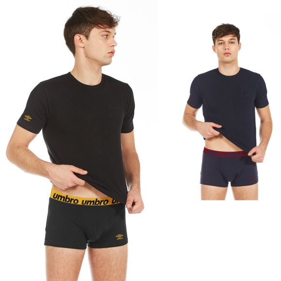 UMBRO - COORDINATO UOMO GIROCOLLO COD.5439 - COLORI ASSORTITI