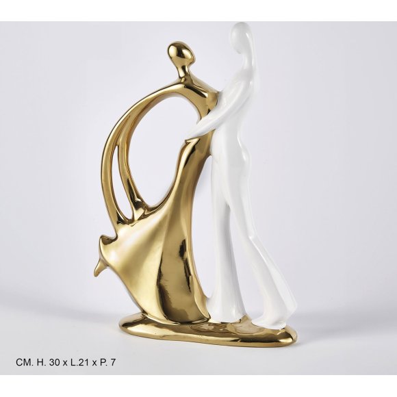 COPPIA ORO/BIANCO - 30 CM