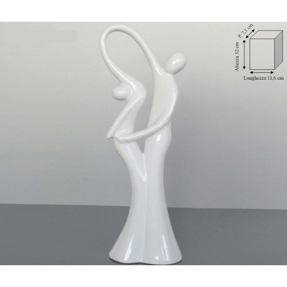 COPPIA DANZA 11,6 CM - BIANCO