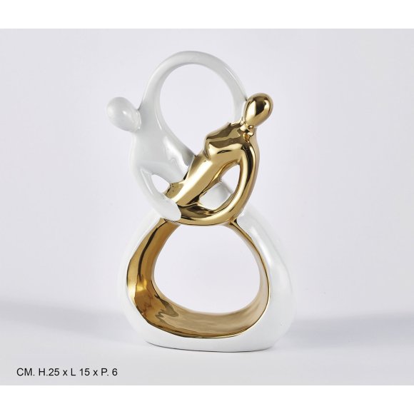 COPPIA INNAMORATI SIMBOLO INFINITO - 25 CM