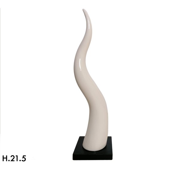 CORNO 21,5 CM - BIANCO