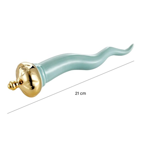 CORNO TIFFANY CON CORONA ORO