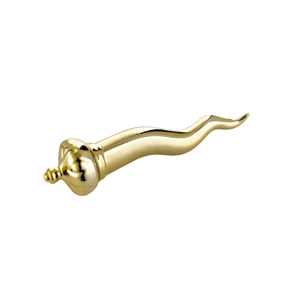 CORNO DECORATIVO IN PORCELLANA CON CORONA - 16 cm