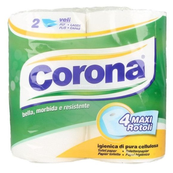 Corona - Carta Igienica 4 Rotoli