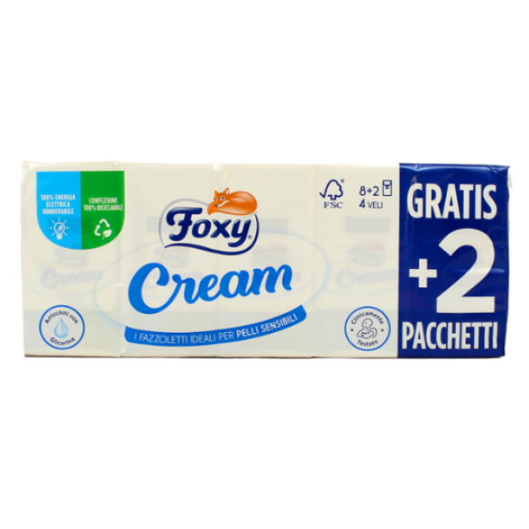 Foxy Fazzoletti 10 Pezzi Cream