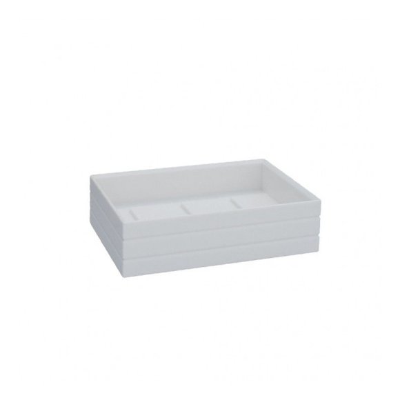 PORTASAPONE "STYLE" RETTANGOLARE - BIANCO
