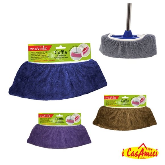 CUFFIA IN MICROFIBRA PER SCOPA - COLORI ASSORTITI