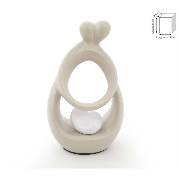 COPPIA CON CUORE BIANCO 