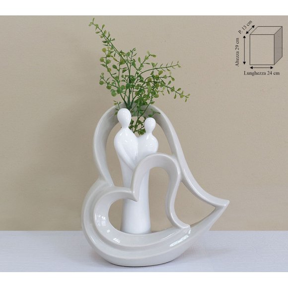 CUORE CON INNAMORATI - 29 CM