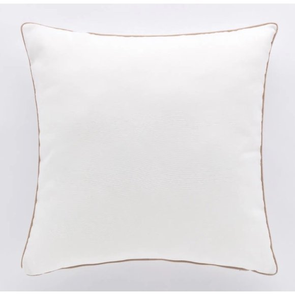 RIVIERA - CUSCINO ARREDO "PIPING" - BIANCO