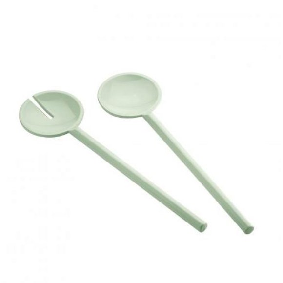 GUZZINI - POSATE INSALATA LINEA "TIERRA" - VERDE MALVA