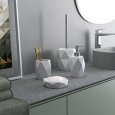PORTASPAZZOLINI IN CERAMICA "DALIA" - BIANCO 