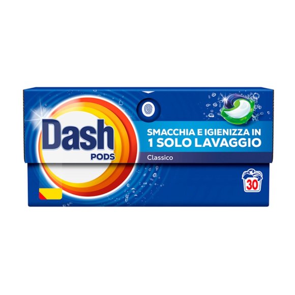 Detersivo bucato DASH PODS 30 pezzi classico