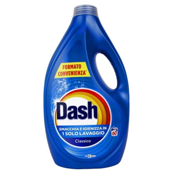 DASH DETERSIVO LIQUIDO BUCATO LAVATRICE CLASSICO 60 LAVAGGI