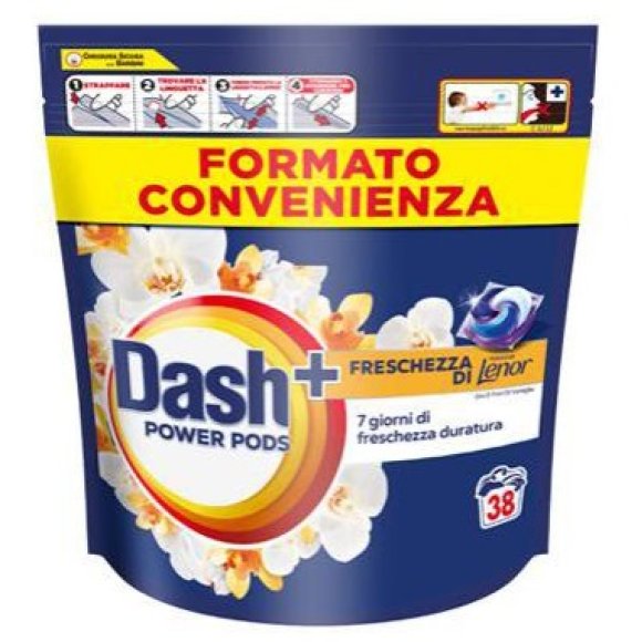 DASH LAV.PODS 38 LENOR ORO&VANIGLIA
