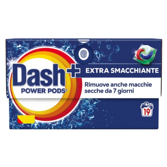 DASH POWER ECODOSI EXTRA SMACCCHIANTE DETERSIVO BUCATO LAVATRICE 19 PODS