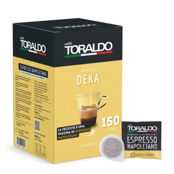 TORALDO BOX CIALDE PZ 150 DECAFFEINATO 
