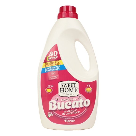 Detersivo Bucato Sweet Home 2L - Fiorito | A Mano e in Lavatrice – 40 Lavaggi