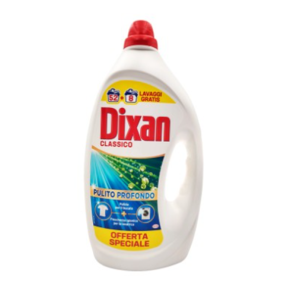 Dixan Classico Detersivo Liquido Lavatrice Pulito Profondo 2,700 ml