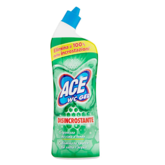 Ace Wc Gel Detergente - 700ml - Verde - Disincrostante - Igienizzante
