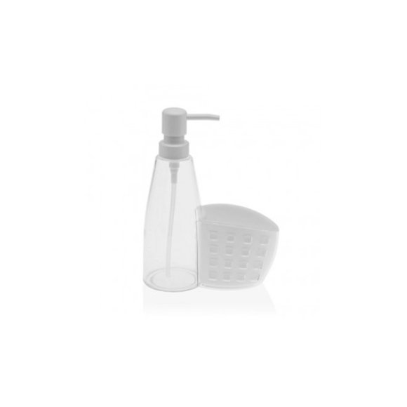 DISPENSER SAPONE + PORTASPUGNA IN PLASTICA