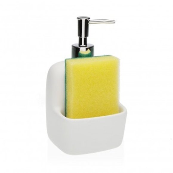 DISPENSER SAPONE IN CERAMICA - BIANCO