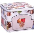 SCATOLA DISPENSER IN LATTA + COPERCHI - DECORI ASSORTITI
