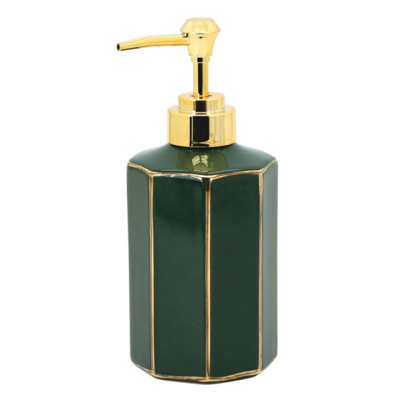 DISPENSER IN CERAMICA - VERDE ORO